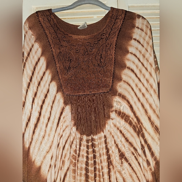 Advanced Apparel free size brown tunic/kimono - Picture 2 of 5